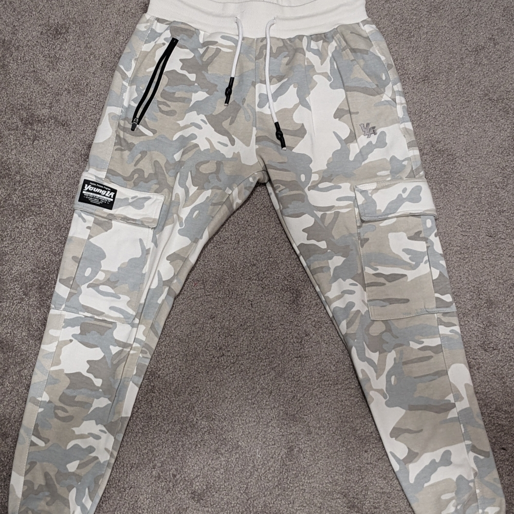 YoungLA Superlative Joggers White Camo